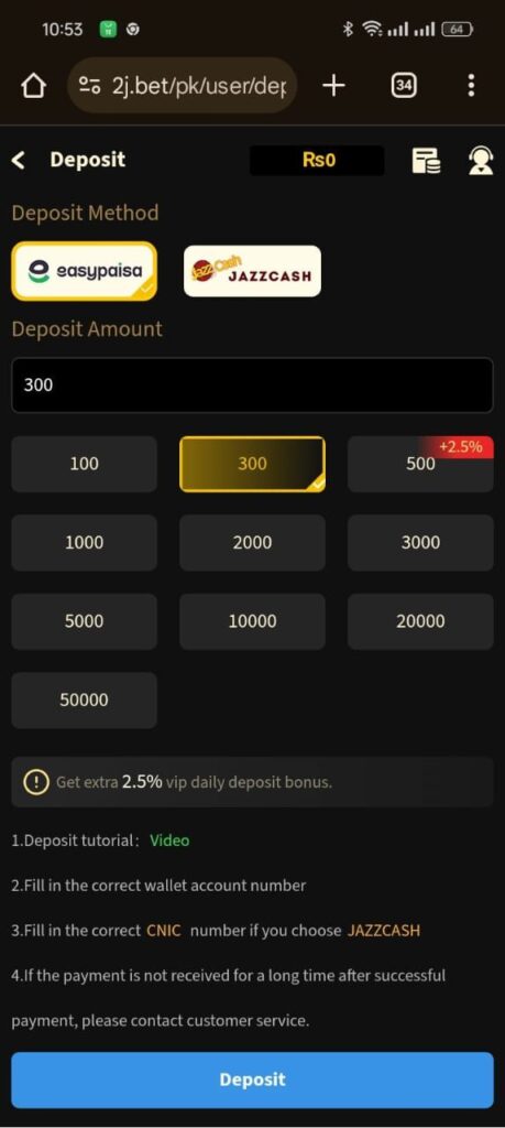 2j Bet Game